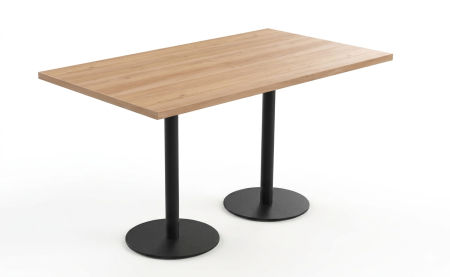 Table 140x80 pied métal